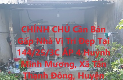 CHÍNH CHỦ Cần Bán Gấp Nhà Vị Trí Đẹp Tại Tân Thạnh Đông, Huyện Củ Chi, Tp Hồ Chí Minh